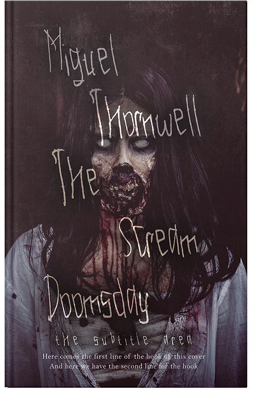 Front view of Cocoa Brown #17423 - Premade Horror Book Cover