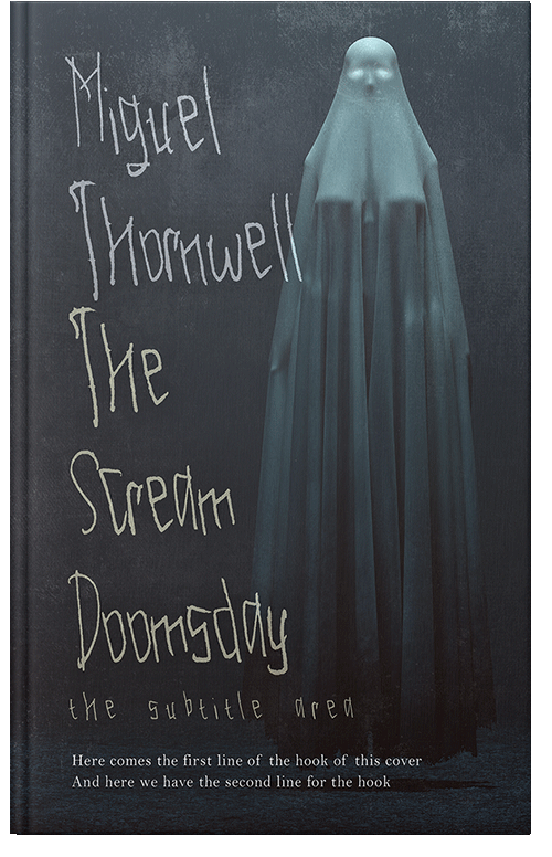 Front view of Outer Space #17424 - Premade Horror Book Cover