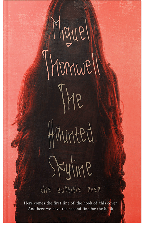 Front view of Crowshead #17426 - Premade Horror Book Cover