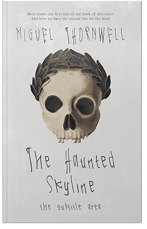 Pre Made Book Cover Quill Gray