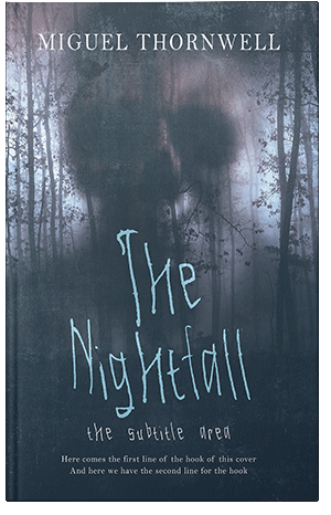 Pre Made Book Cover Pickled Bluewood