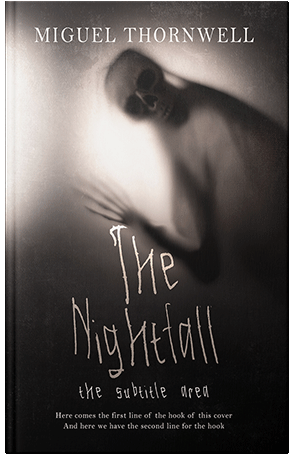 Pre Made Book Cover Swirl