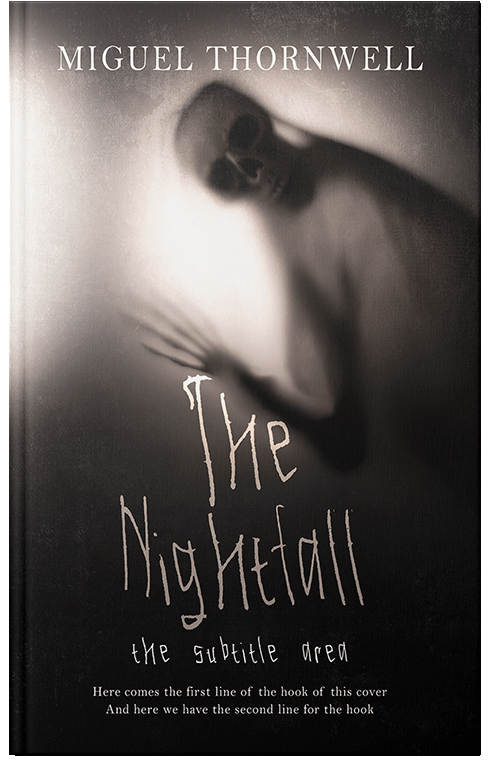 Front view of Swirl #17438 - Premade Horror Book Cover