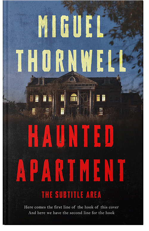 Front view of Burnt Sienna #17458 - Premade Horror Book Cover