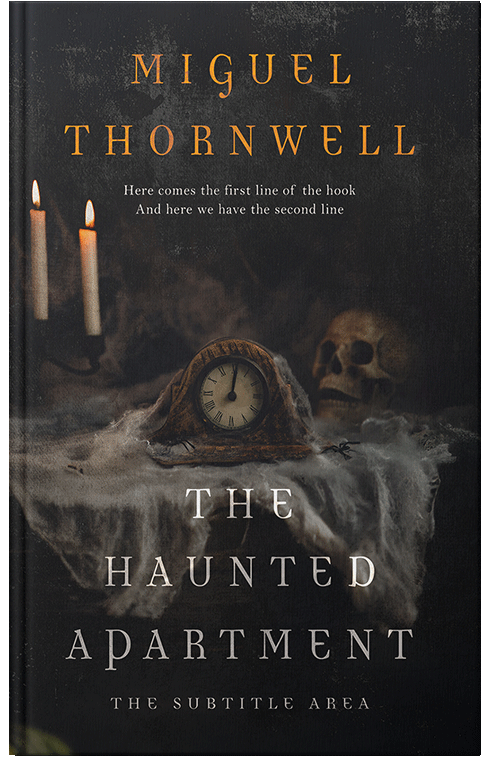 Front view of Cod Gray #17484 - Premade Horror Book Cover