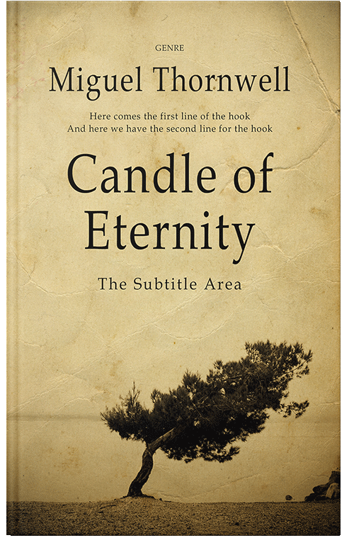 Front view of Calico #17496 - Premade Poetry Book Cover