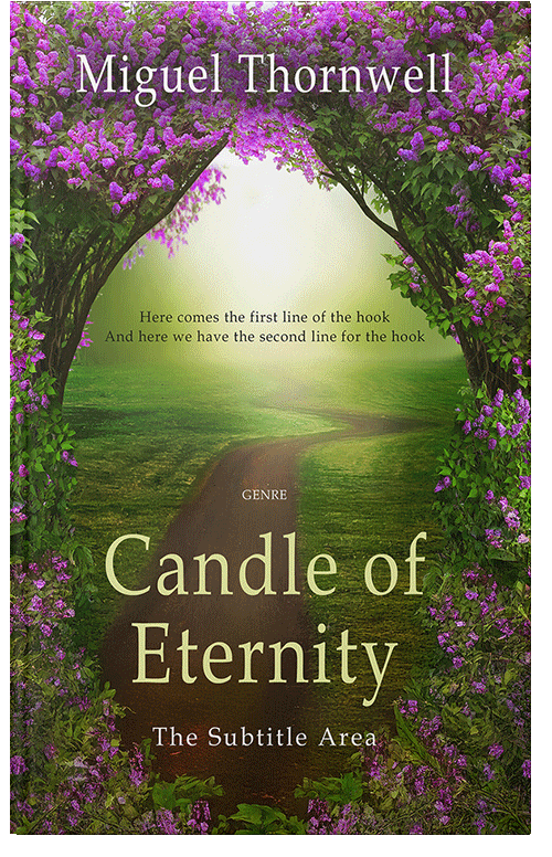 Front view of Premade Nature Book Cover - Thatch Green