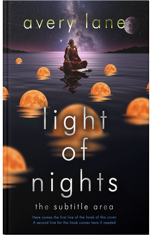 Front view of Antique Brass #17536 - Premade Fantasy Book Cover