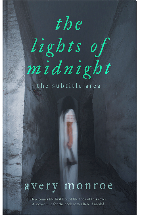 Front view of Ebony Clay #17550 - Premade Horror Book Cover