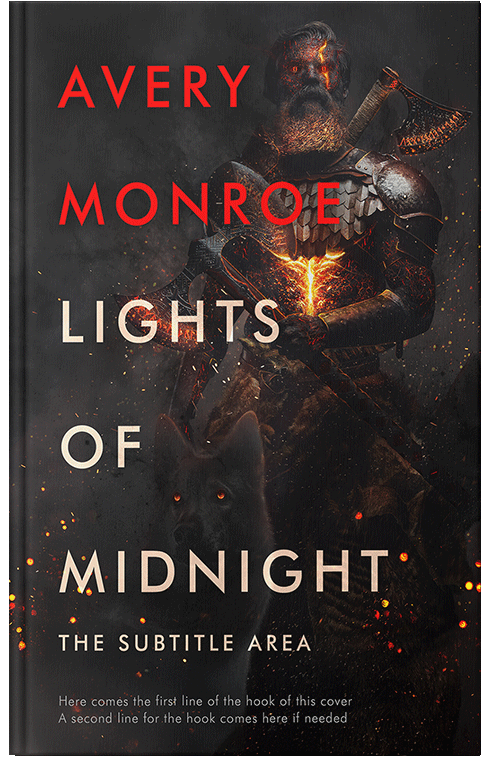 Front view of Premade Fantasy Book Cover - Cod Gray