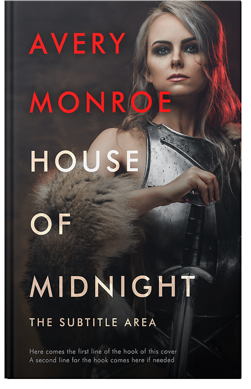 Front view of Premade Fantasy Book Cover - Cod Gray