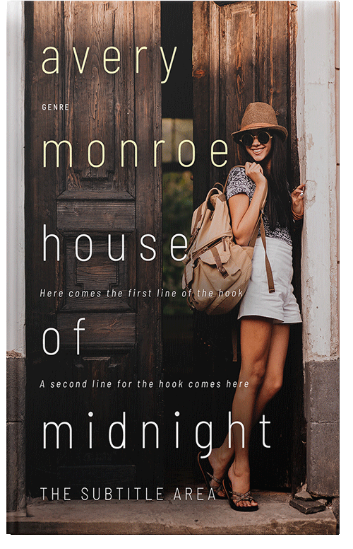 Front view of Indian Khaki #17596 - Premade Literary Fiction Book Cover