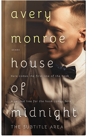 Pre Made Book Cover Black Marlin