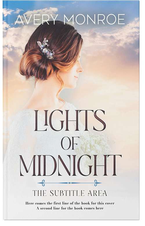 Front view of Premade Romance Book Cover - Dawn Pink