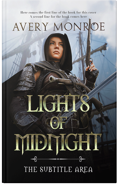 Front view of Cod Gray #17635 - Premade Action & Adventure Book Cover | BookCoverZone*