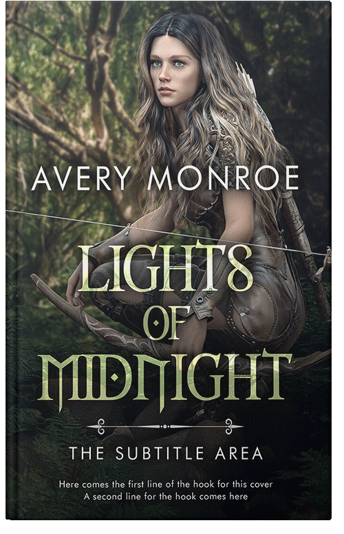 Front view of Heavy Metal #17646 - Premade Fantasy Book Cover | BookCoverZone*