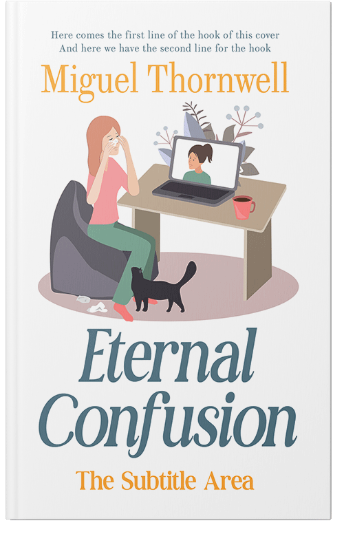 Front view of Premade Health & Mind & Body Book Cover - Silver Rust