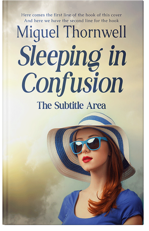 Front view of White Rock #17658 - Premade Chick Lit Book Cover | BookCoverZone*