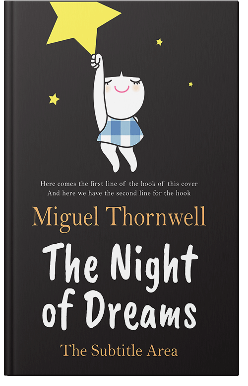 Front view of Thunder #17669 - Premade Children's Book Cover | BookCoverZone*