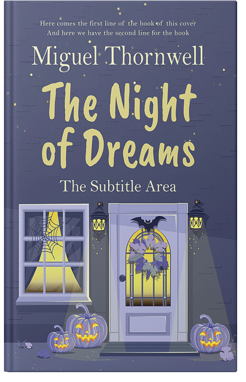 Front view of Premade Horror Book Cover - Comet