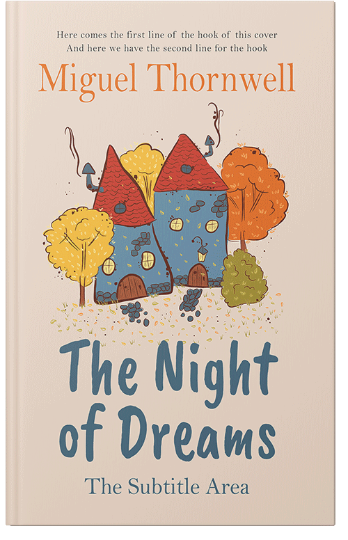 Front view of Premade Children's Book Cover - Parchment