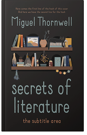 Premade Book Cover Cocoa Brown