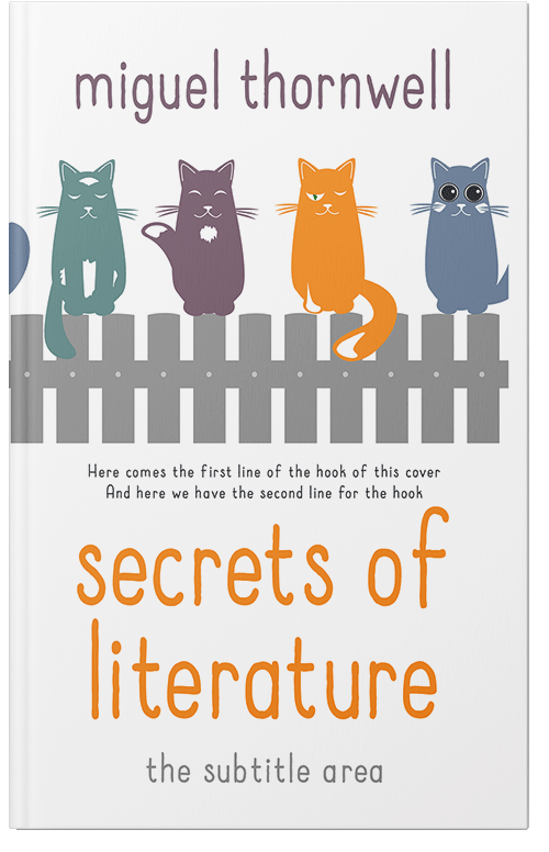 Front view of Premade Children's Book Cover - Oslo Gray