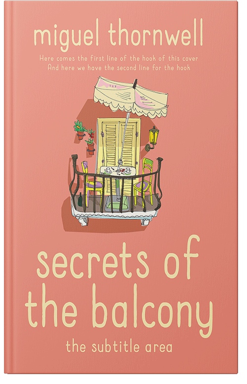 Front view of Premade Chick Lit Book Cover - Tonys Pink