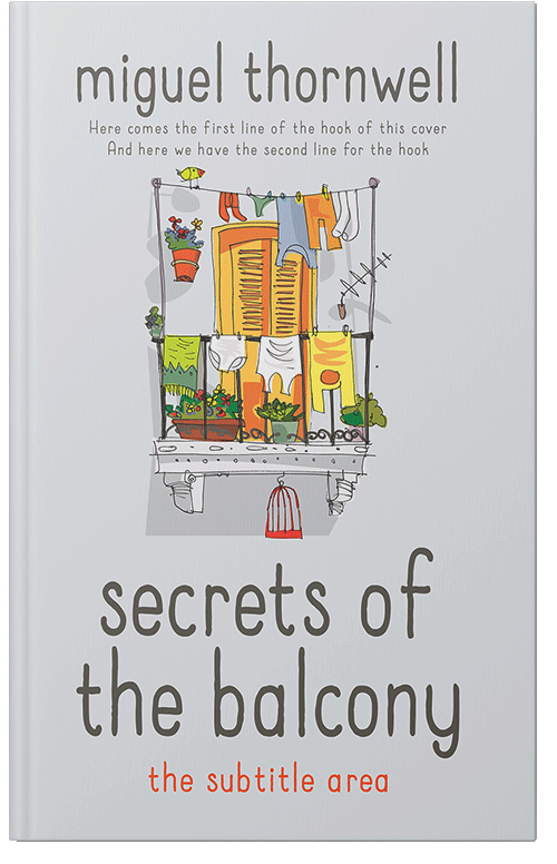 Front view of Premade Chick Lit Book Cover - Iron