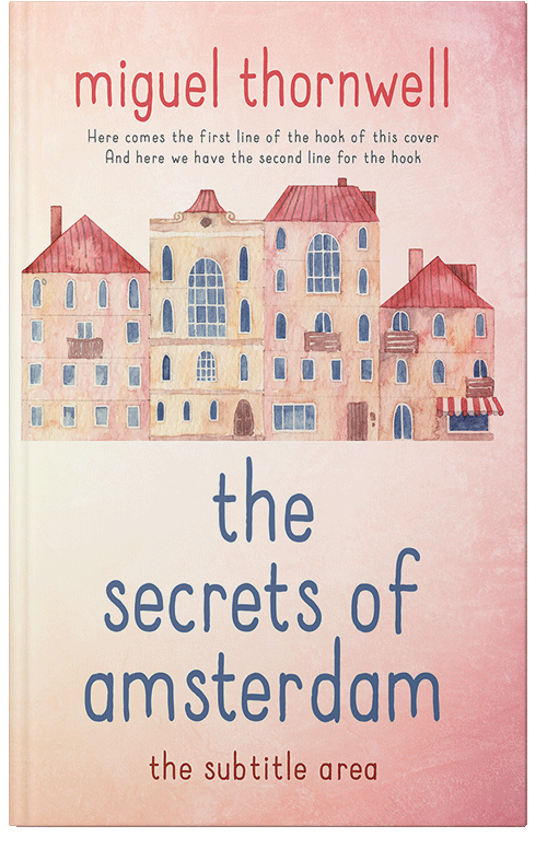 Front view of Premade Literary Fiction Book Cover - Albescent White