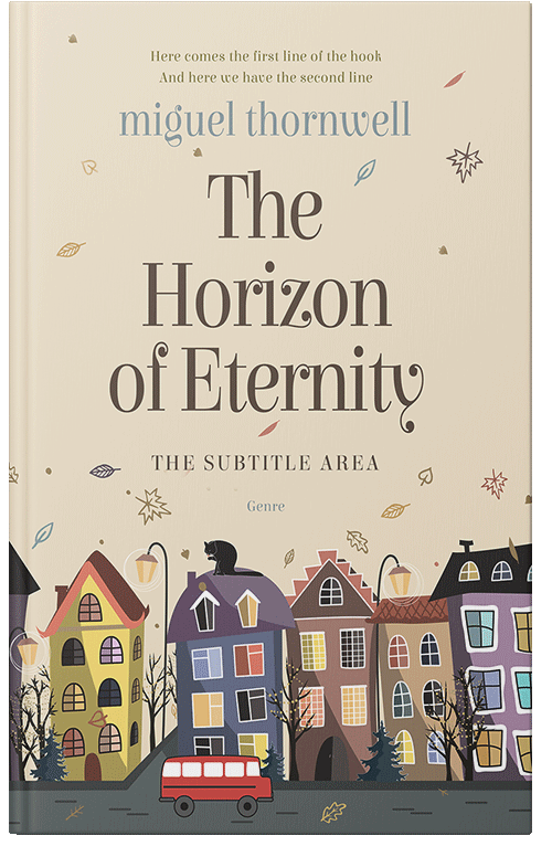 Front view of Premade Children's Book Cover - Stark White