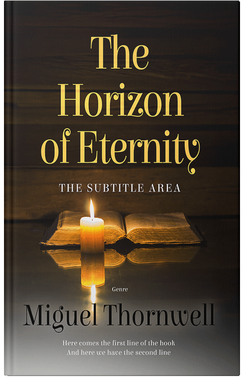 Front view of Premade Religion & Spirituality Book Cover - Laser