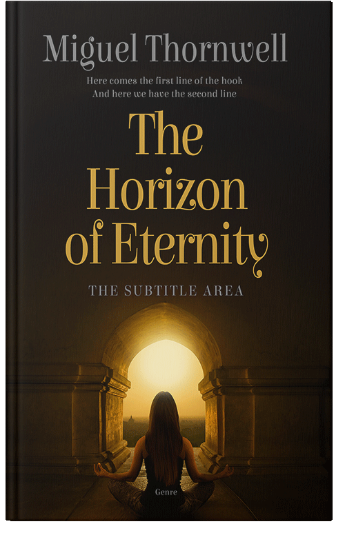 Front view of Premade Religion & Spirituality Book Cover - Graphite