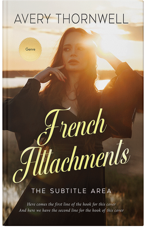 Front view of Custom & Premade Romance Book Cover - Chamois #17793 | BookCoverZone*