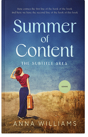 Premade Book Cover Chambray