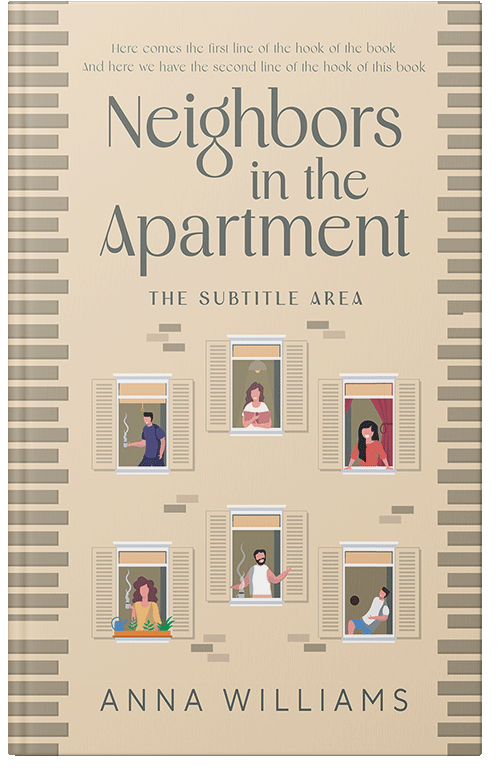 Front view of Custom & Premade Literary Fiction Book Cover - Raffia #17821 | BookCoverZone*