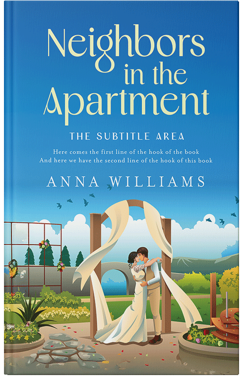 Front view of Custom & Premade Romance Book Cover - Curious Blue #17825 | BookCoverZone*