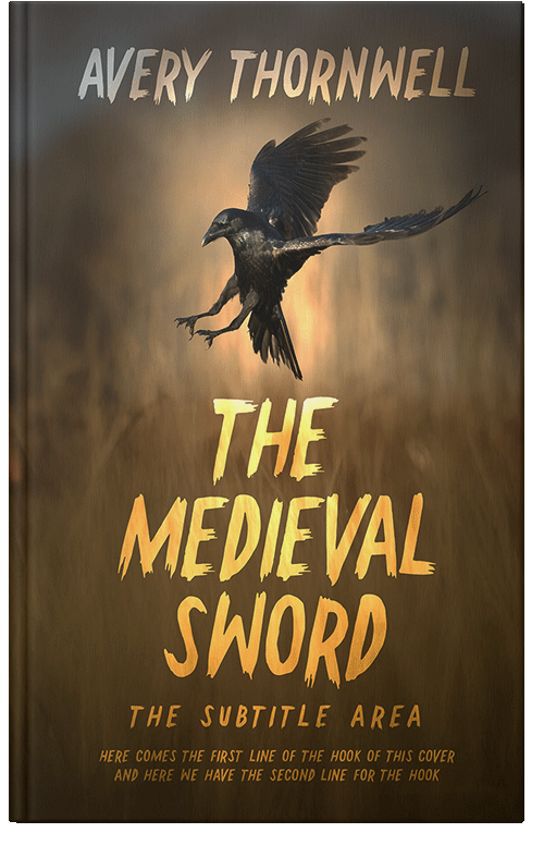 Front view of Premade  Book Cover - Metallic Bronze #17841 | BookCoverZone*