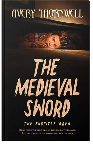 Premade Book Cover Gold Sand