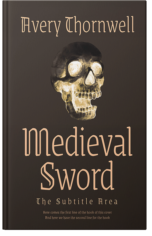 Front view of Premade  Book Cover - Cocoa Brown #17848 | BookCoverZone*