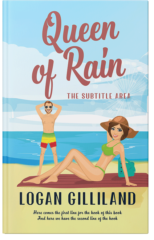 Front view of Premade Romance Book Cover - Surf Crest #17867 | BookCoverZone*