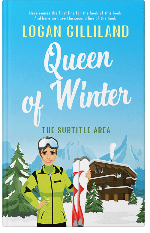 Front view of Premade Travel Book Cover - Picton Blue #17870 | BookCoverZone*