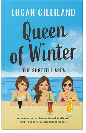 Premade Book Cover Double Colonial White