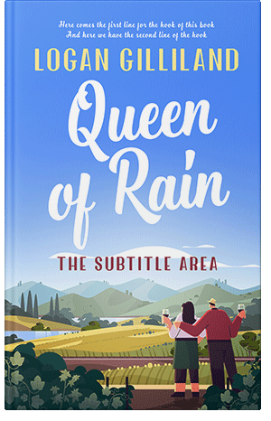 Premade Book Cover Cornflower Blue