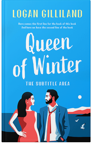 Premade Book Cover Dodger Blue