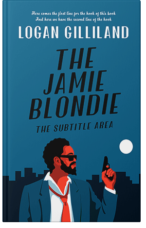 Premade Book Cover Venice Blue