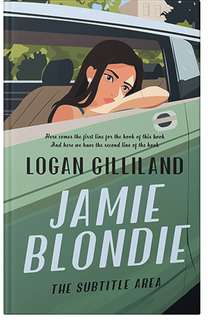 Premade Book Cover Viridian Green