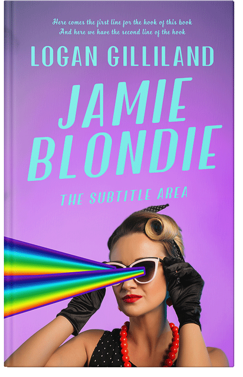 Front view of Premade Surreal Book Cover - Lavender #17896 | BookCoverZone*