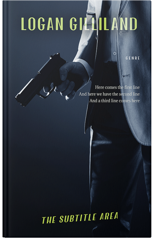 Front view of Premade Mystery & Thriller & Suspense Book Cover - Ebony #17913 | BookCoverZone*