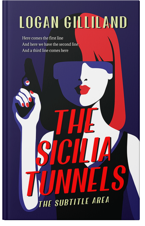 Front view of Premade Mystery & Thriller & Suspense Book Cover - Cinnabar #17915 | BookCoverZone*